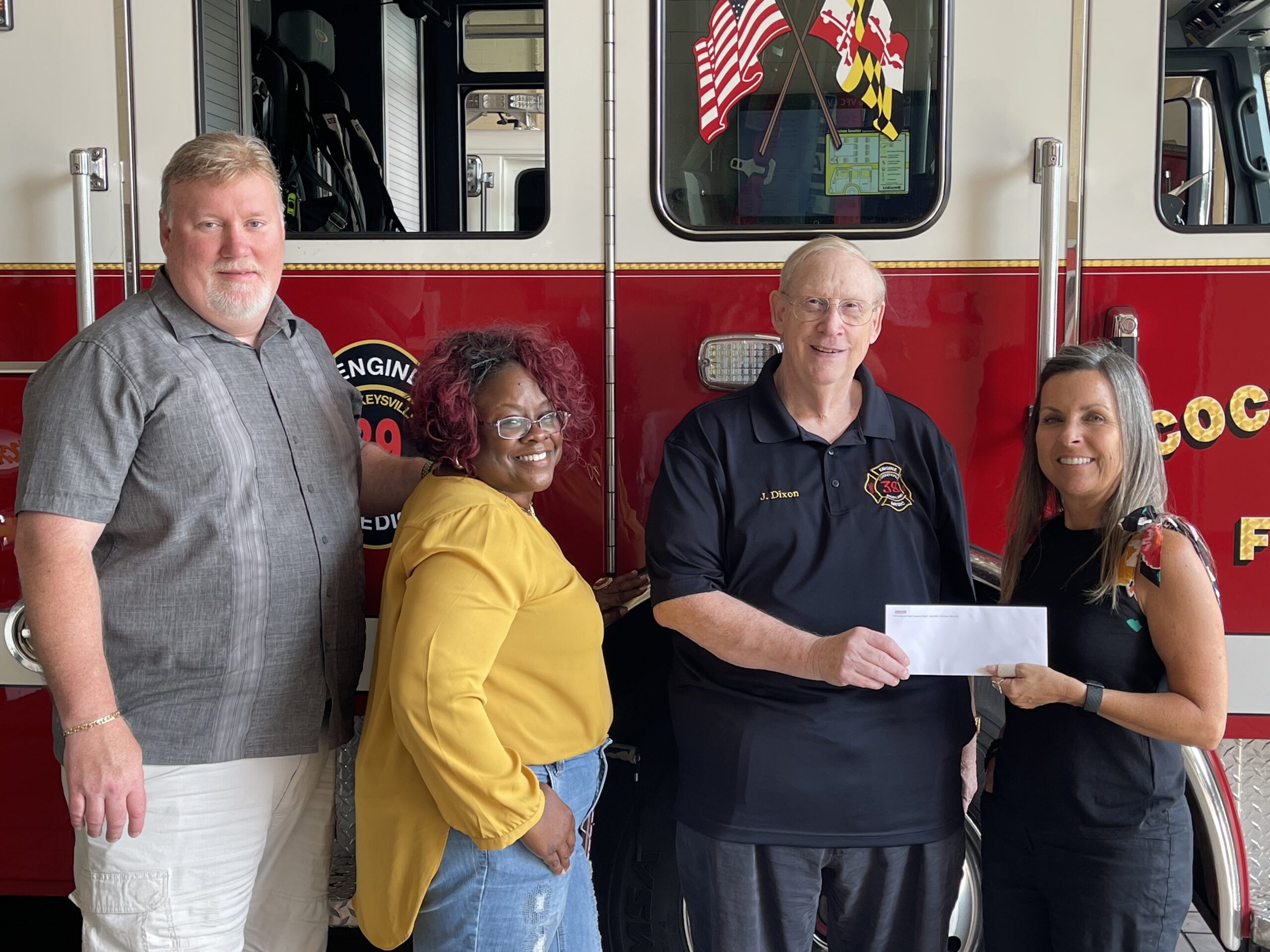 Access Receivables Makes Donation to CVFC on 9/11.